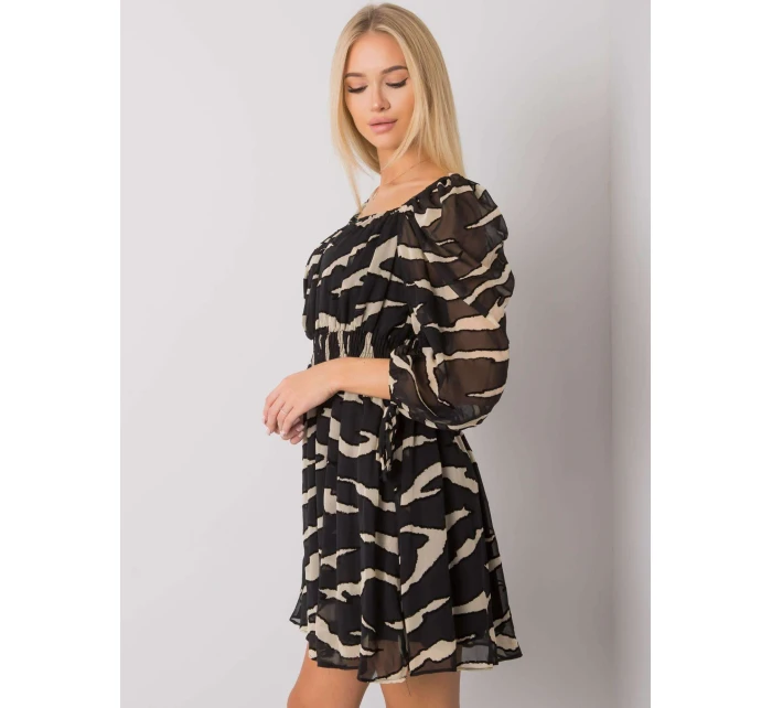 Šaty LC SK 22K 3040.19P černobílý