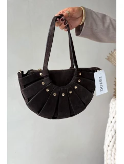 Dámská kabelka z přírodního semiše Marivane – čokoládová