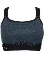Sportovní podprsenka 0020129 černo-tyrkysová - Selmark