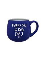 EVERY DEJ IS GUD DEJ - modrý keramický hrníček 300 ml
