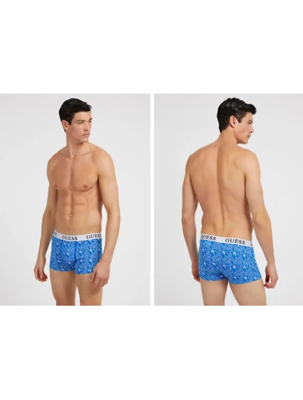 Pánské boxerky U3GG25K6YW0 P7FK bílá-oranžová-modrá - Guess