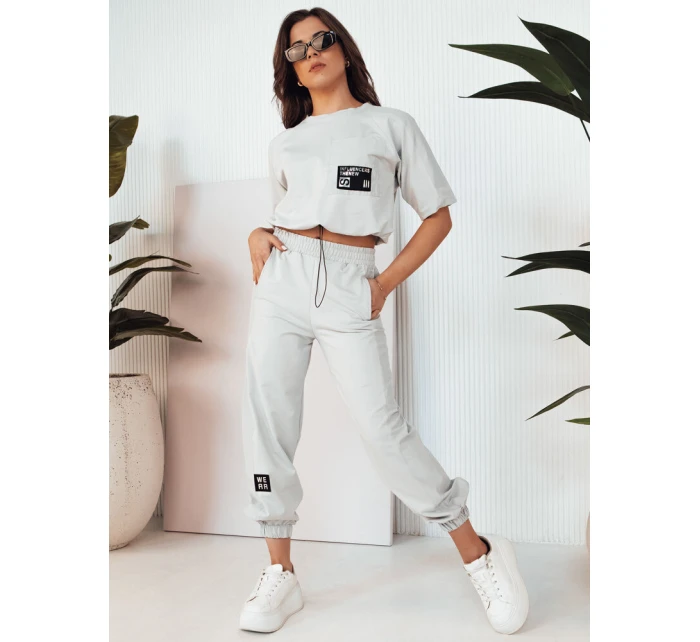 Dámská tepláková souprava HOLTY light grey FashionStreet AY1026 Dámská tepláková souprava HOLTY light grey FashionStreet AY1026