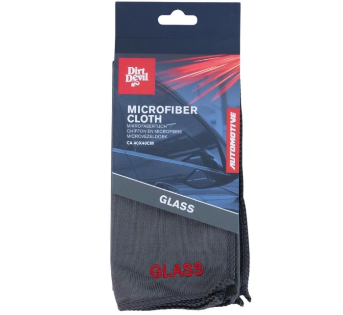 DIRT DEVIL MIKROVLÁKNA NA ČIŠTĚNÍ SKLA 40x40 cm ŠEDÁ