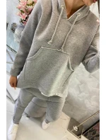 Šedá souprava kalhot baggy Šedá souprava kalhot baggy