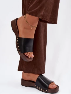 Dámské pantofle se zlatými černé model 21918782 - Boto