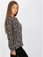 Halenka D73771M10971AEN černá a béžová Halenka D73771M10971AEN černá a béžová