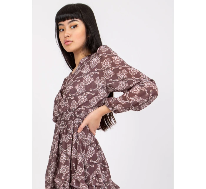 Dámské šaty-TW-SK-BI-0928-3.48-hnědé