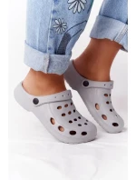 Dámské Nazouváky šedé Pěnové Crocsy EVA Dámské Nazouváky šedé Pěnové Crocsy EVA