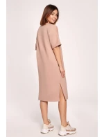 Dámské šaty model 20116906 Mocca - BeWear Dámské šaty model 20116906 Mocca - BeWear