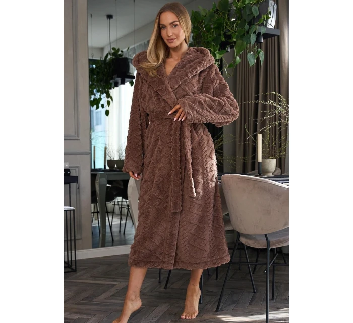 Dámský župan 2402 hnědý - L&L