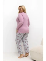 Pohodlná pyžama pro plnoštíhlé model 221188 Forever Pink