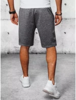 Pánské tmavě šedé teplákové šortky Dstreet SX2190 Pánské tmavě šedé teplákové šortky Dstreet SX2190