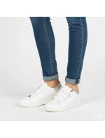 Dámské kožené polobotky bílé eVento 138