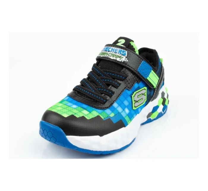 Boty Skechers Minecraft LED Jr 402204L/BBLM Boty Skechers Minecraft LED Jr 402204L/BBLM