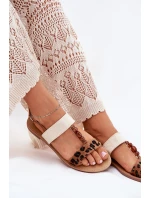 Ploché Dámské Sandály S Leopardí Hnědé model 21702265 - Boto