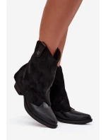 boty na podpatku černé model 21708419 - Boto boty na podpatku černé model 21708419 - Boto