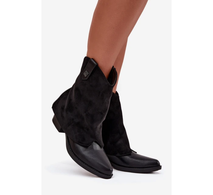 boty na podpatku černé model 21708419 - Boto boty na podpatku černé model 21708419 - Boto