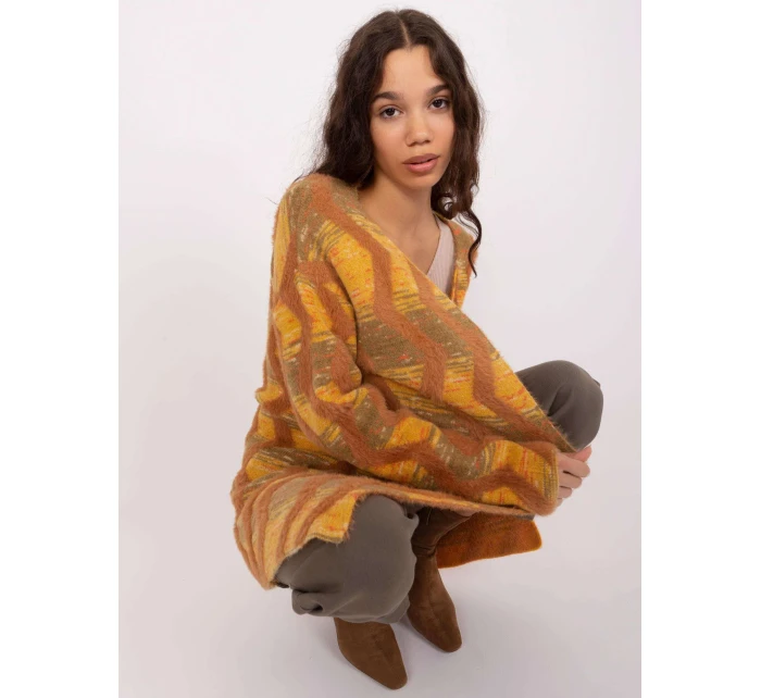 Sweter AT SW model 19018641 ciemny żółty - FPrice