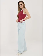 Kalhoty D80033BB62629L221 světle modré