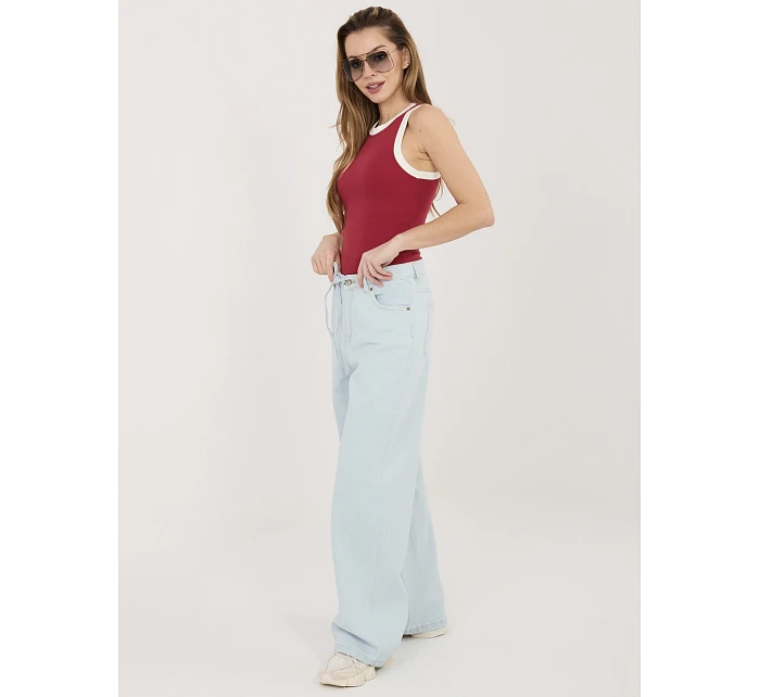 Spodnie model 22041086 jasny niebieski - FPrice Spodnie model 22041086 jasny niebieski - FPrice