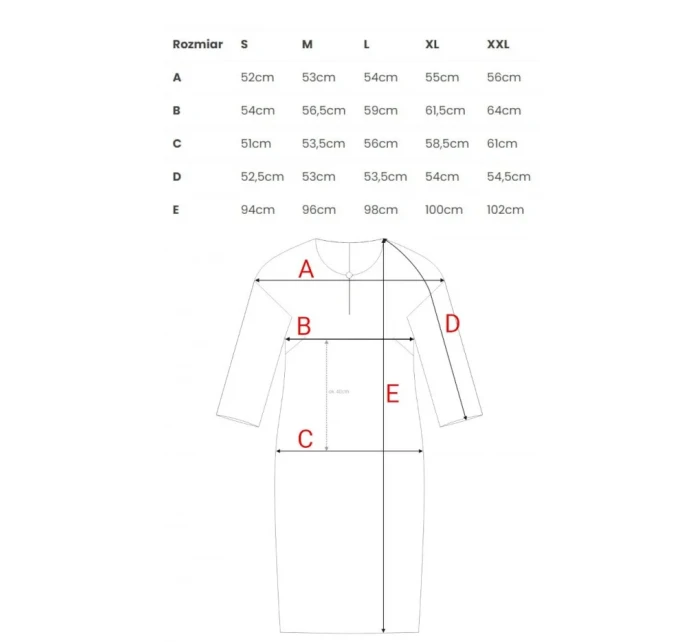 Šaty uvolněného střihu s výstřihem s šedá model 20966109 - STYLOVE Šaty uvolněného střihu s výstřihem s šedá model 20966109 - STYLOVE
