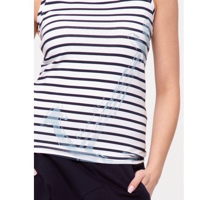 Look Made With Love Top 111 Positano Stripes Navy Blue/White