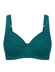 Dámská plavková podprsenka Summer Mix & Match W 01 sd 00RA tmavě zelená- Triumph