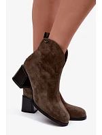 Boty na podpatku model 231629 Step in style Boty na podpatku model 231629 Step in style