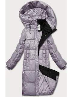 Dámská zimní bunda ve vřesové barvě s kapucí model 21247507 - Glakate