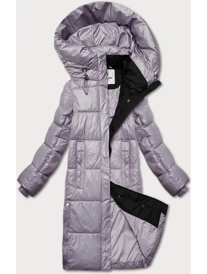 Dámská zimní bunda ve vřesové barvě s kapucí model 21247507 - Glakate