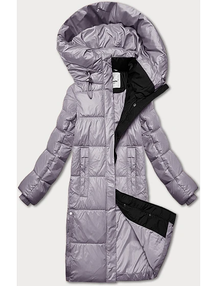 Dámská zimní bunda s kapucí Glakate heather (LU-238001#) Dámská zimní bunda s kapucí Glakate heather (LU-238001#)