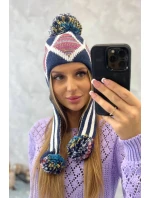 Dámská klapka na uši Eunika K322 navy blue