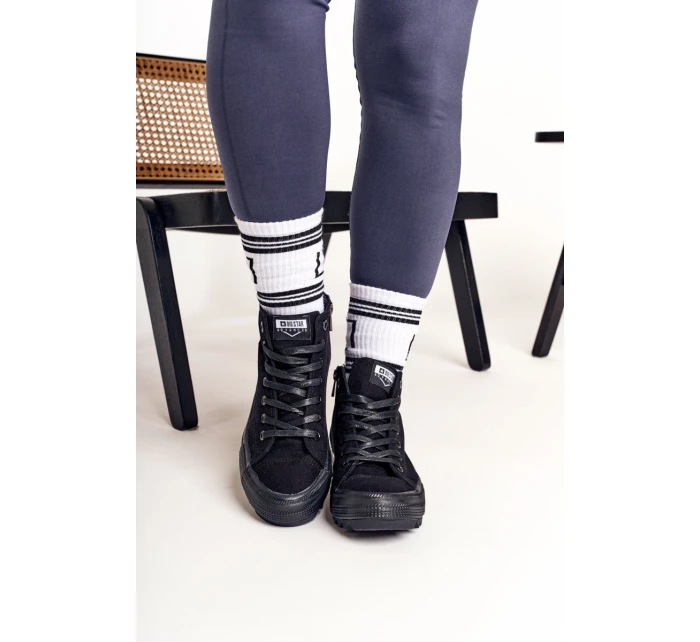 Dámské Vysoké Tenisky Na Velké Podrážce BIG STAR model 21545597 černé - Big Star Shoes