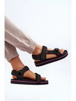 Dámské sandály na platformě model 21649068 Černé - Lee Cooper