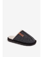 Pánské pantofle s kožíškem Černé model 21718365 - Boto Pánské pantofle s kožíškem Černé model 21718365 - Boto