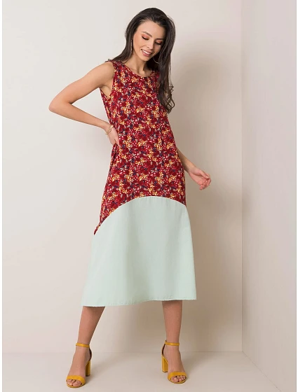 Šaty 2 SK model 14838488 kaštanová - FPrice Šaty 2 SK model 14838488 kaštanová - FPrice
