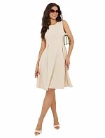 Sukienka MI SK model 22109830 jasny beżowy - FPrice