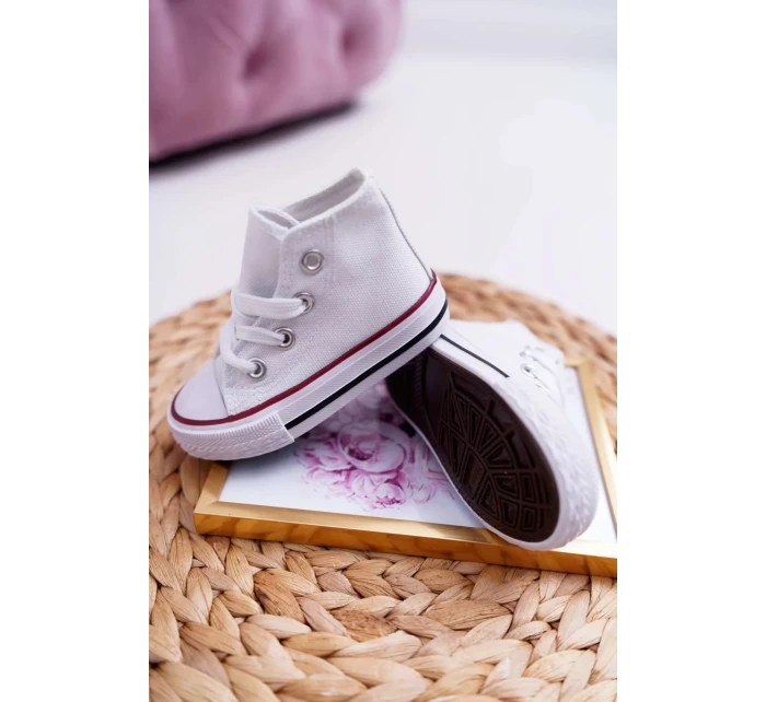 Dětské Vysoké Tenisky Bílé Filemon