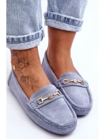 Dámské klasické semišové mokasíny modré Corinell Dámské klasické semišové mokasíny modré Corinell