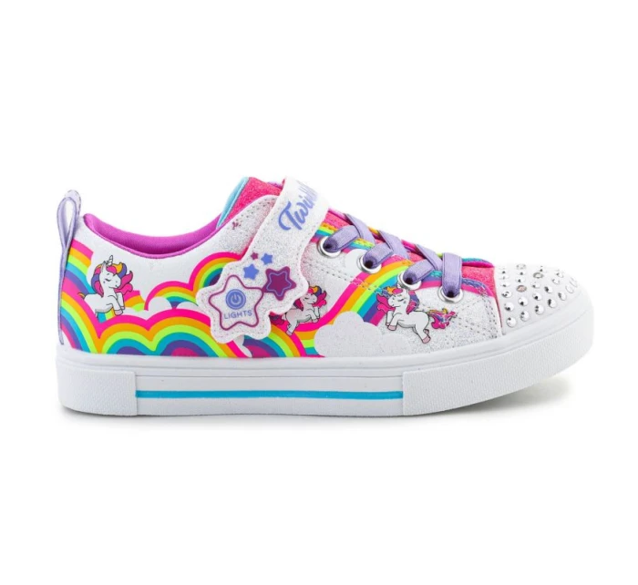 Boty Skechers Twinkle Toes S Lights Twinkle Sparks Jumpin Clouds Jr 314809L-WMLT