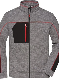 JN Pánská pletená fleecová bunda 02. carbon model 22532573 - Daiber