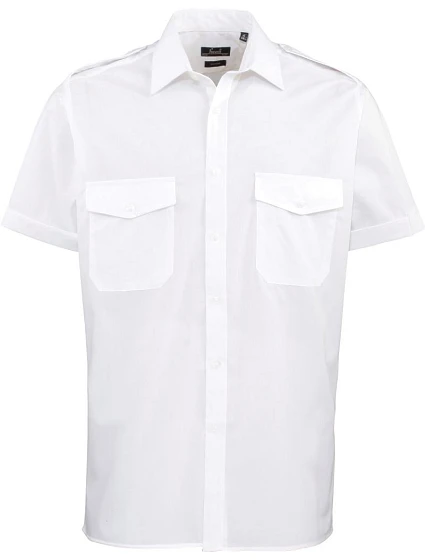 Premier PR 212 Pilotní košile s krátkým rukávem 39.0212 white Premier PR 212 Pilotní košile s krátkým rukávem 39.0212 white