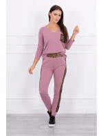 Sada s leopardím potiskem tmavě růžová Sada s leopardím potiskem tmavě růžová