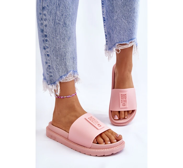 Dámské pantofle Big Star LL274425 Světle růžové Dámské pantofle Big Star LL274425 Světle růžové