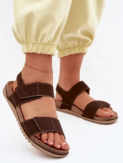 Dámské sandály model 22091714 Hnědé - Inblu
