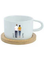 Personalizovaný keramický hrníček Makronka s párem Personalizovaný keramický hrníček Makronka s párem