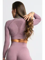 Dámský Crop-Top Wild Rose - Gym Glamour Dámský Crop-Top Wild Rose - Gym Glamour