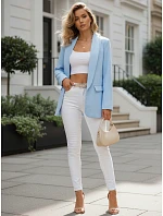 Dámské sako elegantní rozepínací modré FashionStreet PY0148