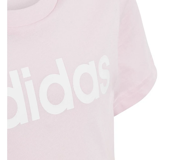 Essentials Bavlněné tričko Slim Fit Jr s lineárním logem IC3152