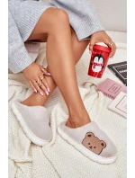 Dámské Kožené Pantofle Béžové model 21679595 - Boto Dámské Kožené Pantofle Béžové model 21679595 - Boto